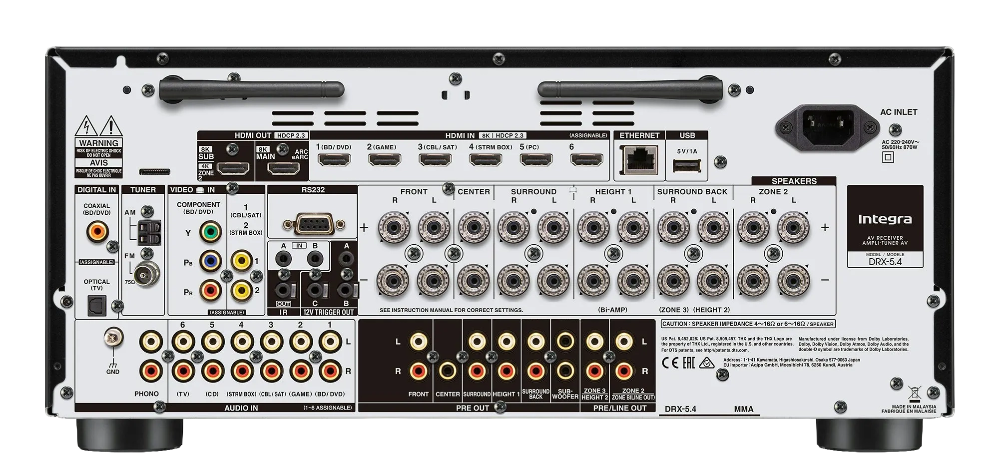 Integra DRX-5.4 – Sintoamplificatore AV 9.2 canali THX